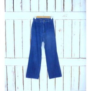 Lord Isaacs zipper fly high waist straight leg denim blue jeans